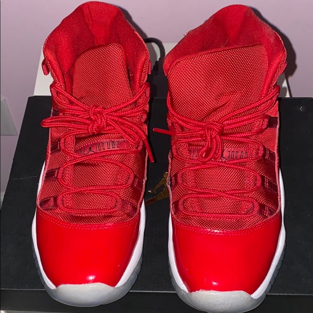 Red Jordan 11s Retro Win Like 96